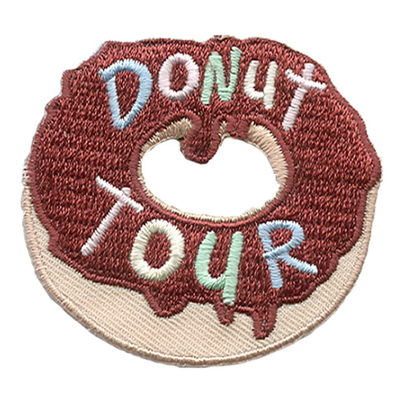 12 pieces 2" Custom Activity Scouts Applique Fun Patches - Donut Tour Patch