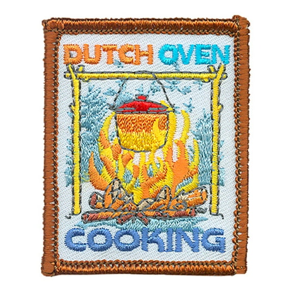 12 pieces 2" Custom Activity Scouts Applique Fun Patches - Dutch Oven Cooking Patch 1