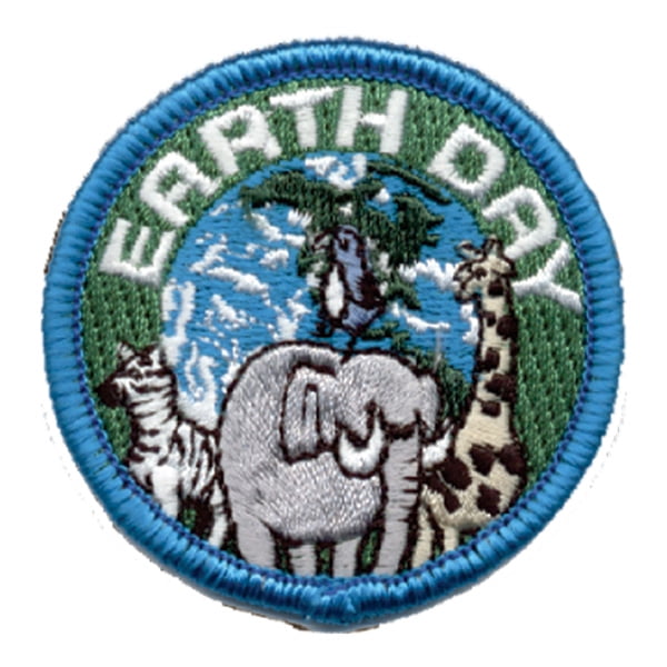 12 pieces 2" Custom Activity Scouts Applique Fun Patches - Earth Day - Jungle Patch