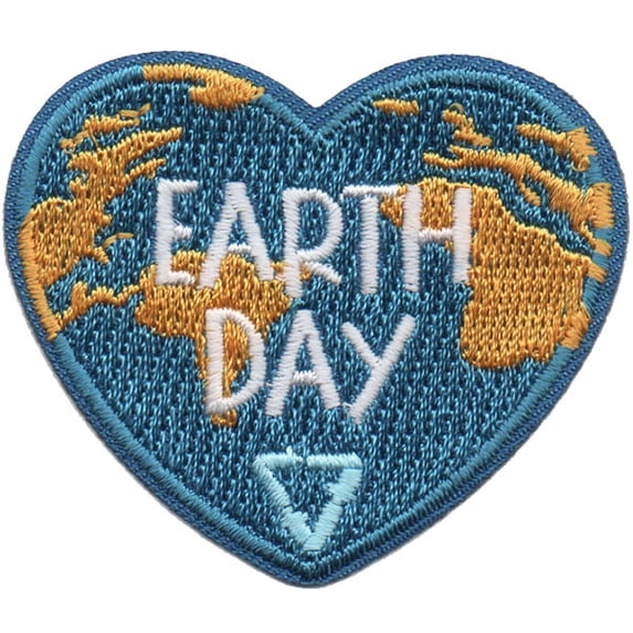 12 pieces 2" Custom Activity Scouts Applique Fun Patches - Earth Day Patch 1