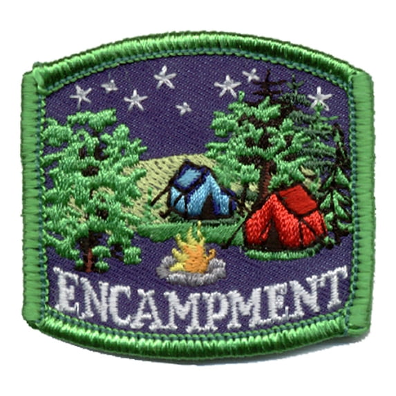 12 pieces 2" Custom Activity Scouts Applique Fun Patches - Encampment Patch 4