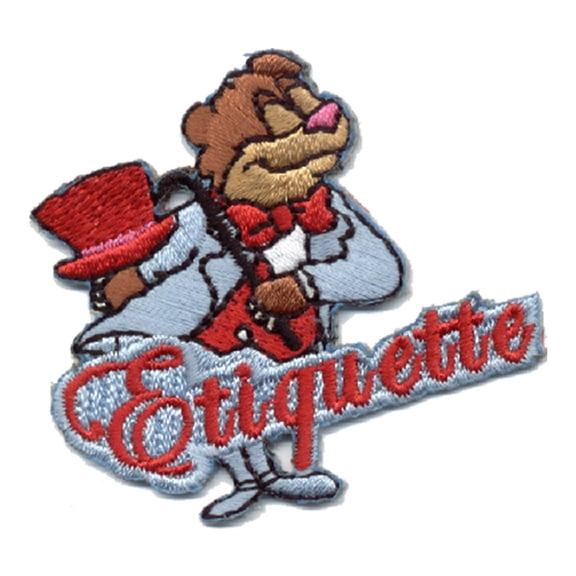 12 pieces 2" Custom Activity Scouts Applique Fun Patches - Etiquette Patch 2