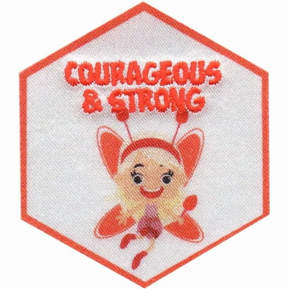 12 pieces 2" Custom Activity Scouts Applique Fun Patches - Fairy-Courageous Patch