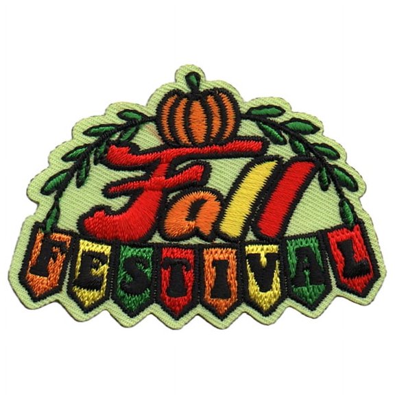 12 pieces 2" Custom Activity Scouts Applique Fun Patches - Fall Festival Patch 1