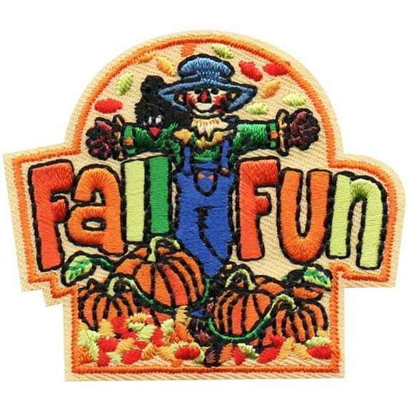 12 pieces 2" Custom Activity Scouts Applique Fun Patches - Fall Fun Patch 1