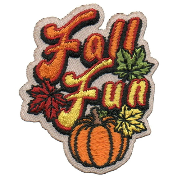 12 pieces 2" Custom Activity Scouts Applique Fun Patches - Fall Fun Patch 4