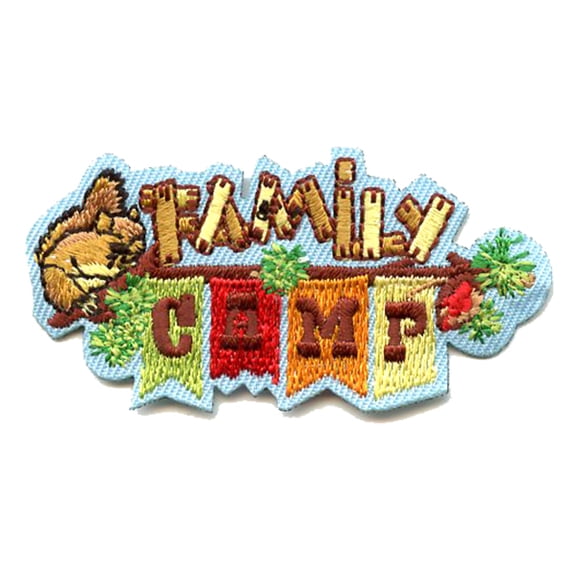 12 pieces 2" Custom Activity Scouts Applique Fun Patches - Family Camp Patch
