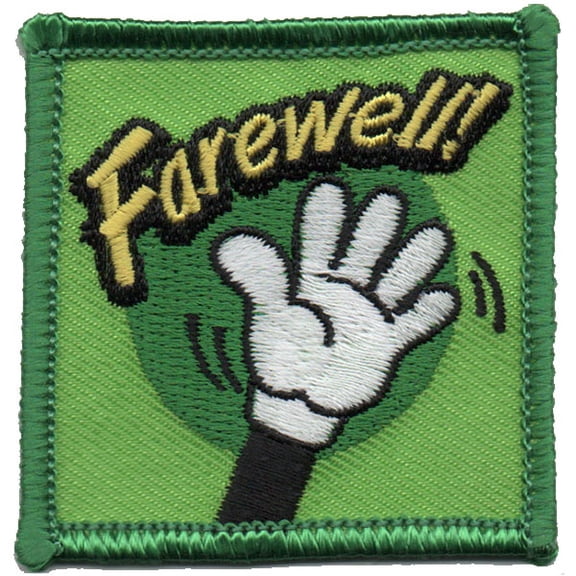 12 pieces 2" Custom Activity Scouts Applique Fun Patches - Farewell Patch
