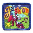 thumbnail image 1 of 12 pieces 2" Custom Activity Scouts Applique Fun Patches - Fashion (Shoe & Stars) Patch, 1 of 1