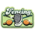 thumbnail image 1 of 12 pieces 2" Custom Activity Scouts Applique Fun Patches - Fencing Patch 2, 1 of 1