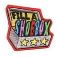 thumbnail image 1 of 12 pieces 2" Custom Activity Scouts Applique Fun Patches - Fill a Shoebox Patch, 1 of 1