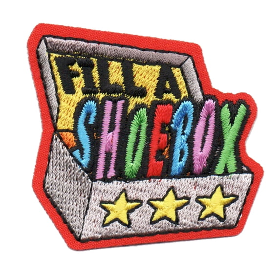 12 pieces 2" Custom Activity Scouts Applique Fun Patches - Fill a Shoebox Patch
