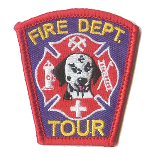 12 pieces 2" Custom Activity Scouts Applique Fun Patches - Fire Dept. Tour Patch