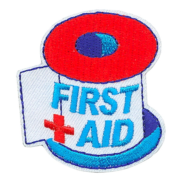 12 pieces 2" Custom Activity Scouts Applique Fun Patches - First Aid Patch 1