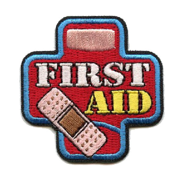 12 pieces 2" Custom Activity Scouts Applique Fun Patches - First Aid Patch 2