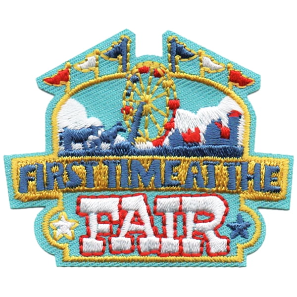12 pieces 2" Custom Activity Scouts Applique Fun Patches - First Time at the Fair Patch