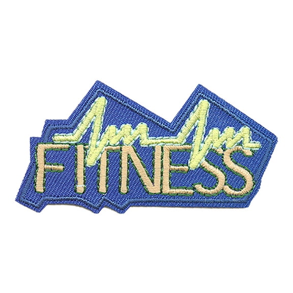 12 pieces 2" Custom Activity Scouts Applique Fun Patches - Fitness Patch 1