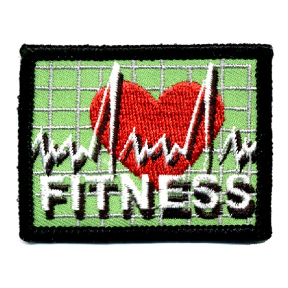 12 pieces 2" Custom Activity Scouts Applique Fun Patches - Fitness Patch 2