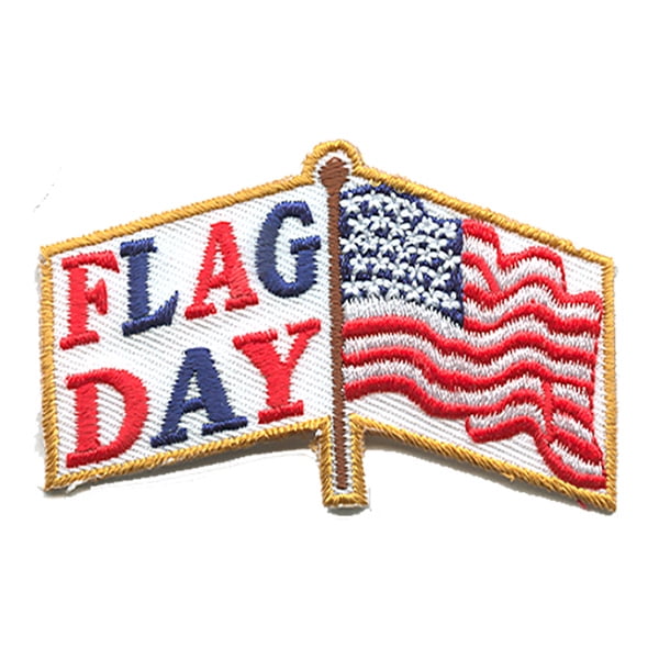 12 pieces 2" Custom Activity Scouts Applique Fun Patches - Flag Day Patch