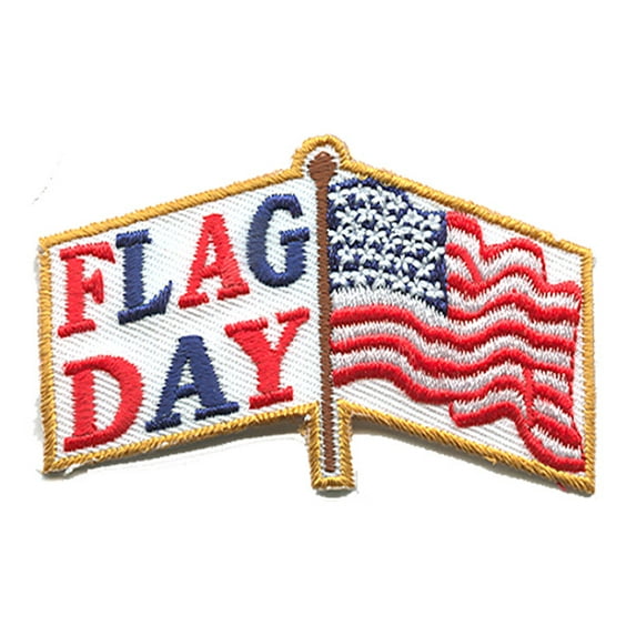 12 pieces 2" Custom Activity Scouts Applique Fun Patches - Flag Day Patch