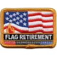 thumbnail image 1 of 12 pieces 2" Custom Activity Scouts Applique Fun Patches - Flag Retirement Patch, 1 of 1