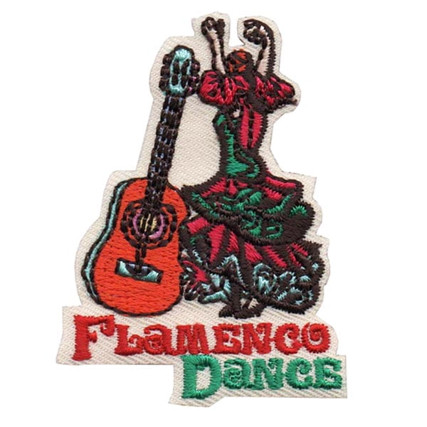12 pieces 2" Custom Activity Scouts Applique Fun Patches - Flamenco Dance Patch