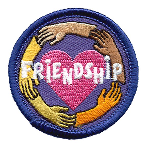 12 pieces 2" Custom Activity Scouts Applique Fun Patches - Friendship Patch 2