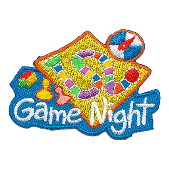 12 pieces 2" Custom Activity Scouts Applique Fun Patches - Game Night Patch 2