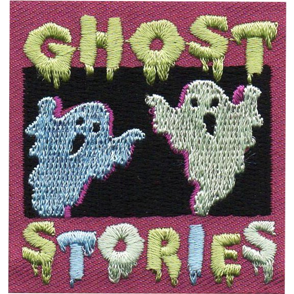 12 pieces 2" Custom Activity Scouts Applique Fun Patches - Ghost Stories Patch