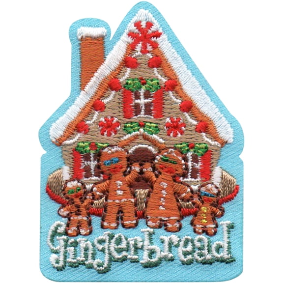 12 pieces 2" Custom Activity Scouts Applique Fun Patches - Gingerbread Patch