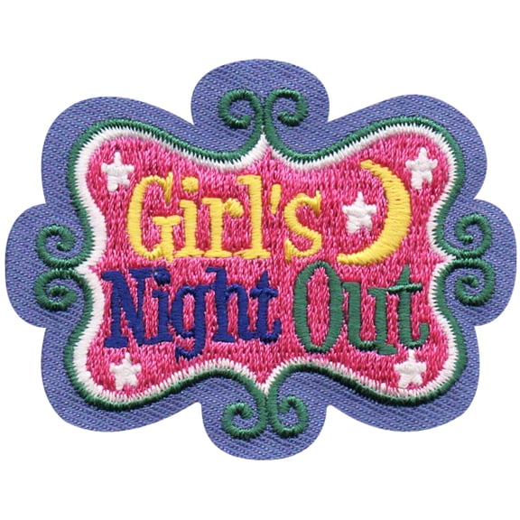 12 pieces 2" Custom Activity Scouts Applique Fun Patches - Girl’s Night Out Patch