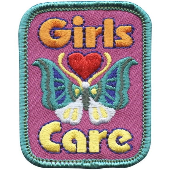 12 pieces 2" Custom Activity Scouts Applique Fun Patches - Girls Care Patch 1