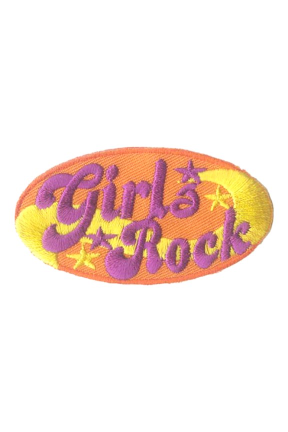 12 pieces 2" Custom Activity Scouts Applique Fun Patches - Girls Rock Patch 2