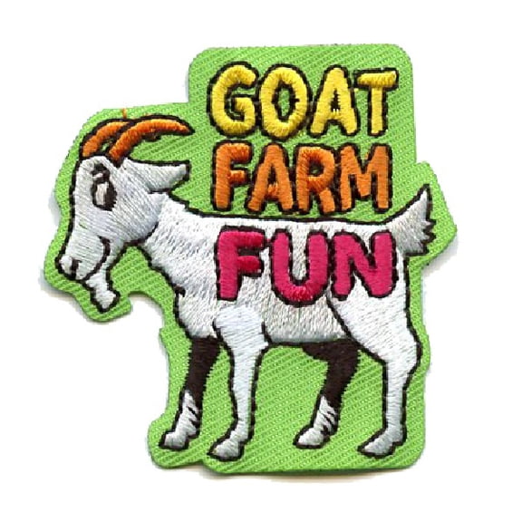 12 pieces 2" Custom Activity Scouts Applique Fun Patches - Goat Farm Fun Patch