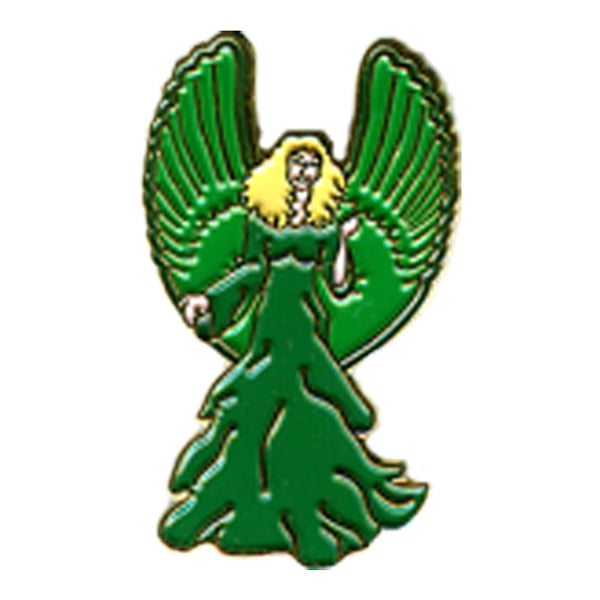 12 pieces 2" Custom Activity Scouts Applique Fun Patches - Green Angel (Hands Side) Pin