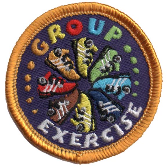 12 pieces 2" Custom Activity Scouts Applique Fun Patches - Group Exercise Patch