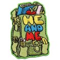thumbnail image 1 of 12 pieces 2" Custom Activity Scouts Applique Fun Patches - He and Me Patch 1, 1 of 1