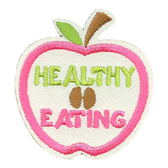 12 pieces 2" Custom Activity Scouts Applique Fun Patches - Healthy Eating Patch 2