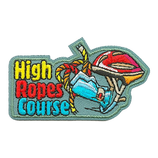 12 pieces 2" Custom Activity Scouts Applique Fun Patches - High Ropes Course Patch