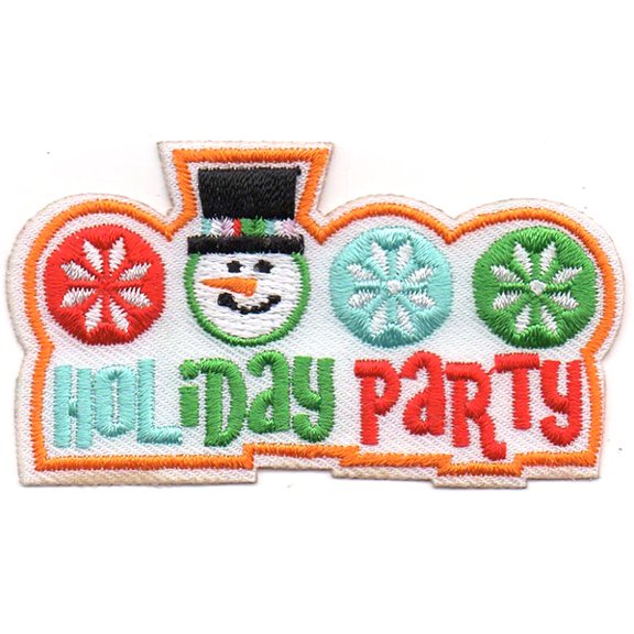 12 pieces 2" Custom Activity Scouts Applique Fun Patches - Holiday Party Patch