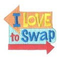thumbnail image 1 of 12 pieces 2" Custom Activity Scouts Applique Fun Patches - I Love To Swap Patch 2, 1 of 1
