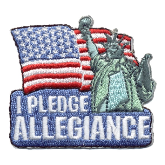 12 pieces 2" Custom Activity Scouts Applique Fun Patches - I Pledge Allegiance Patch