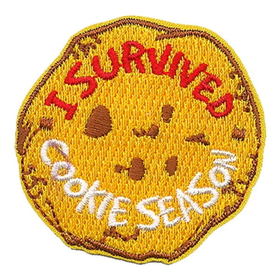 12 pieces 2" Custom Activity Scouts Applique Fun Patches - I Survived Cookie Season Patch 2