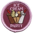 thumbnail image 1 of 12 pieces 2" Custom Activity Scouts Applique Fun Patches - Ice Cream Party Patch, 1 of 1