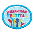 thumbnail image 1 of 12 pieces 2" Custom Activity Scouts Applique Fun Patches - International Festival Patch, 1 of 1