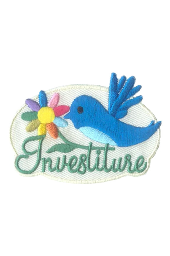 12 pieces 2" Custom Activity Scouts Applique Fun Patches - Investiture (Blue Bird) Patch
