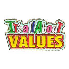 12 pieces 2" Custom Activity Scouts Applique Fun Patches - It's All About Values Pin