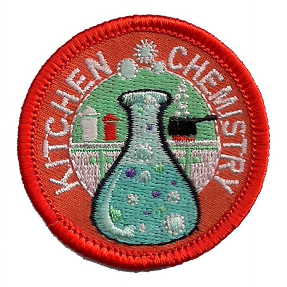 12 pieces 2" Custom Activity Scouts Applique Fun Patches - Kitchen Chemistry Patch