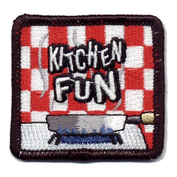 12 pieces 2" Custom Activity Scouts Applique Fun Patches - Kitchen Fun Patch