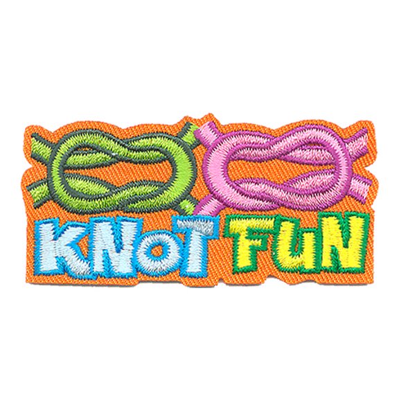 12 pieces 2" Custom Activity Scouts Applique Fun Patches - Knot Fun Patch